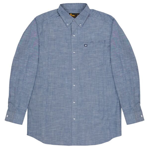 Men's Foreman Flex180 Chambray Button-Down Woven Shirt Thumbnail