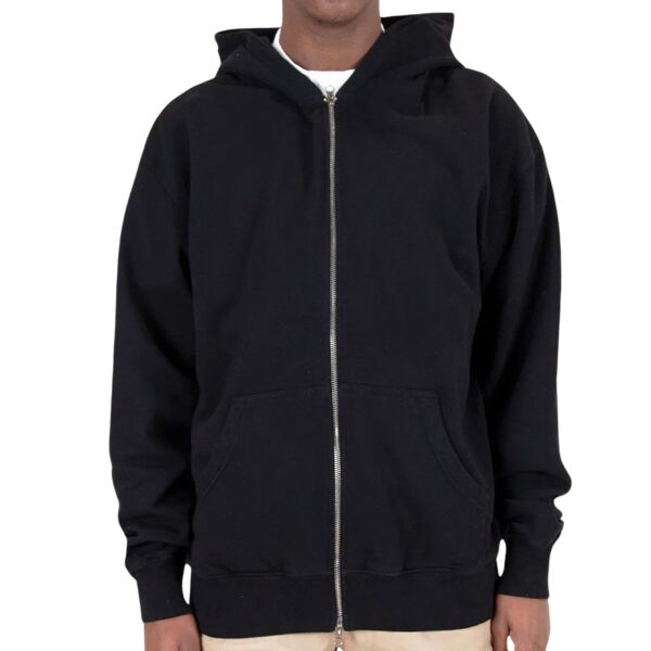 Men's Garment Dye Double-Zip Hooded Sweatshirt Thumbnail