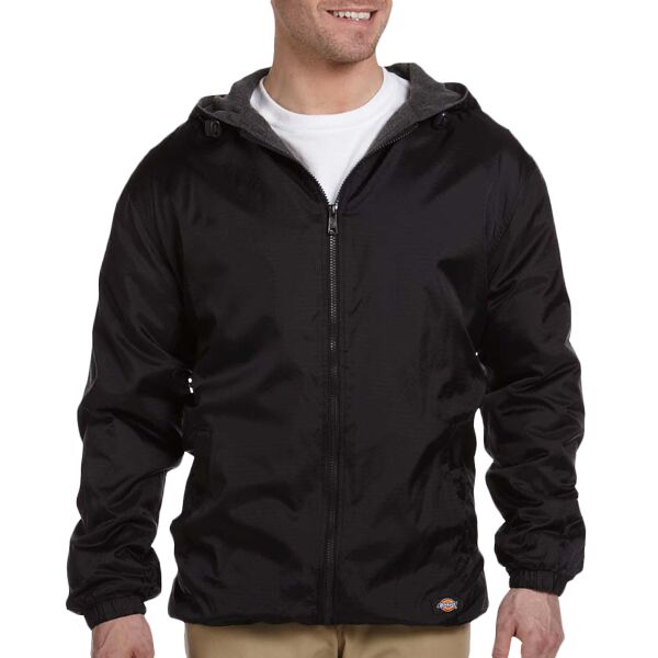 Fleece Lined Nylon Hooded Jacket Thumbnail
