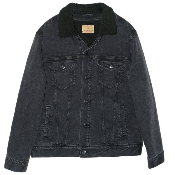 Unisex Sherpa-Lined Denim Jacket Thumbnail