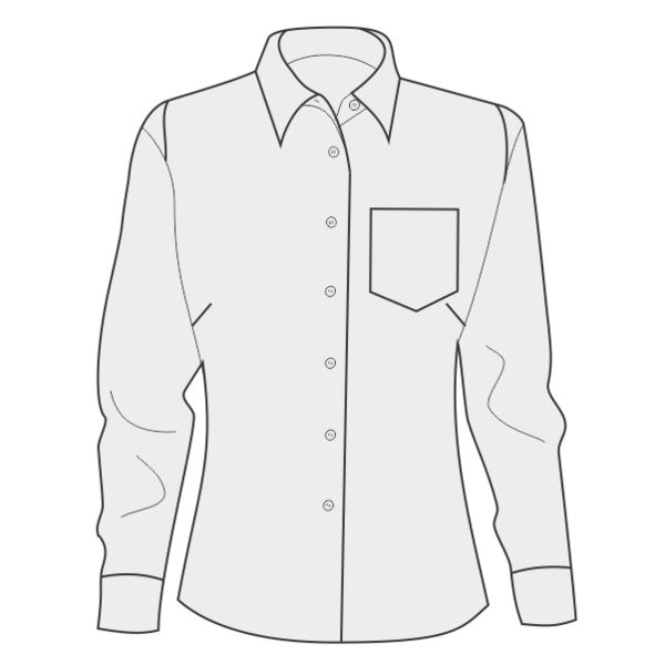 Women's Cotton/Poly Solid Point Collar Shirt Thumbnail
