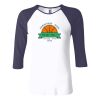 Ladies' Baby Rib Three-QuarterSleeve Contrast Raglan T-Shirt Thumbnail