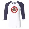Ladies' Baby Rib Three-QuarterSleeve Contrast Raglan T-Shirt Thumbnail