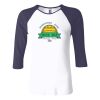 Ladies' Baby Rib Three-QuarterSleeve Contrast Raglan T-Shirt Thumbnail