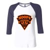 Ladies' Baby Rib Three-QuarterSleeve Contrast Raglan T-Shirt Thumbnail