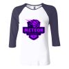 Ladies' Baby Rib Three-QuarterSleeve Contrast Raglan T-Shirt Thumbnail