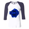 Ladies' Baby Rib Three-QuarterSleeve Contrast Raglan T-Shirt Thumbnail