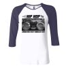 Ladies' Baby Rib Three-QuarterSleeve Contrast Raglan T-Shirt Thumbnail