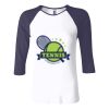 Ladies' Baby Rib Three-QuarterSleeve Contrast Raglan T-Shirt Thumbnail