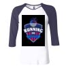 Ladies' Baby Rib Three-QuarterSleeve Contrast Raglan T-Shirt Thumbnail