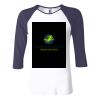 Ladies' Baby Rib Three-QuarterSleeve Contrast Raglan T-Shirt Thumbnail