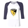 Ladies' Baby Rib Three-QuarterSleeve Contrast Raglan T-Shirt Thumbnail