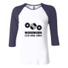 Ladies' Baby Rib Three-QuarterSleeve Contrast Raglan T-Shirt Thumbnail
