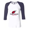 Ladies' Baby Rib Three-QuarterSleeve Contrast Raglan T-Shirt Thumbnail