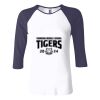 Ladies' Baby Rib Three-QuarterSleeve Contrast Raglan T-Shirt Thumbnail
