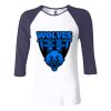 Ladies' Baby Rib Three-QuarterSleeve Contrast Raglan T-Shirt Thumbnail