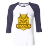 Ladies' Baby Rib Three-QuarterSleeve Contrast Raglan T-Shirt Thumbnail