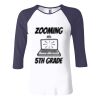 Ladies' Baby Rib Three-QuarterSleeve Contrast Raglan T-Shirt Thumbnail