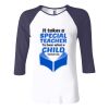 Ladies' Baby Rib Three-QuarterSleeve Contrast Raglan T-Shirt Thumbnail