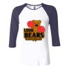 Ladies' Baby Rib Three-QuarterSleeve Contrast Raglan T-Shirt Thumbnail