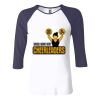 Ladies' Baby Rib Three-QuarterSleeve Contrast Raglan T-Shirt Thumbnail