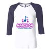 Ladies' Baby Rib Three-QuarterSleeve Contrast Raglan T-Shirt Thumbnail