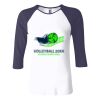 Ladies' Baby Rib Three-QuarterSleeve Contrast Raglan T-Shirt Thumbnail