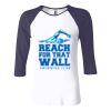 Ladies' Baby Rib Three-QuarterSleeve Contrast Raglan T-Shirt Thumbnail
