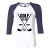 Ladies' Baby Rib Three-QuarterSleeve Contrast Raglan T-Shirt Thumbnail