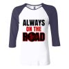 Ladies' Baby Rib Three-QuarterSleeve Contrast Raglan T-Shirt Thumbnail