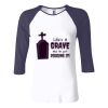 Ladies' Baby Rib Three-QuarterSleeve Contrast Raglan T-Shirt Thumbnail