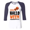 Ladies' Baby Rib Three-QuarterSleeve Contrast Raglan T-Shirt Thumbnail