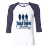 Ladies' Baby Rib Three-QuarterSleeve Contrast Raglan T-Shirt Thumbnail