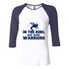 Ladies' Baby Rib Three-QuarterSleeve Contrast Raglan T-Shirt Thumbnail