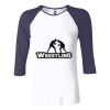 Ladies' Baby Rib Three-QuarterSleeve Contrast Raglan T-Shirt Thumbnail
