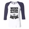 Ladies' Baby Rib Three-QuarterSleeve Contrast Raglan T-Shirt Thumbnail