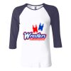Ladies' Baby Rib Three-QuarterSleeve Contrast Raglan T-Shirt Thumbnail