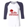 Ladies' Baby Rib Three-QuarterSleeve Contrast Raglan T-Shirt Thumbnail