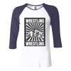 Ladies' Baby Rib Three-QuarterSleeve Contrast Raglan T-Shirt Thumbnail