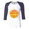 Ladies' Baby Rib Three-QuarterSleeve Contrast Raglan T-Shirt Thumbnail