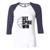 Ladies' Baby Rib Three-QuarterSleeve Contrast Raglan T-Shirt Thumbnail