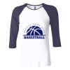 Ladies' Baby Rib Three-QuarterSleeve Contrast Raglan T-Shirt Thumbnail