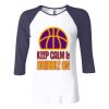 Ladies' Baby Rib Three-QuarterSleeve Contrast Raglan T-Shirt Thumbnail