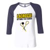 Ladies' Baby Rib Three-QuarterSleeve Contrast Raglan T-Shirt Thumbnail