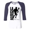 Ladies' Baby Rib Three-QuarterSleeve Contrast Raglan T-Shirt Thumbnail