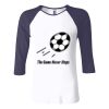 Ladies' Baby Rib Three-QuarterSleeve Contrast Raglan T-Shirt Thumbnail