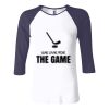 Ladies' Baby Rib Three-QuarterSleeve Contrast Raglan T-Shirt Thumbnail