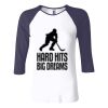 Ladies' Baby Rib Three-QuarterSleeve Contrast Raglan T-Shirt Thumbnail