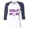Ladies' Baby Rib Three-QuarterSleeve Contrast Raglan T-Shirt Thumbnail