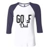 Ladies' Baby Rib Three-QuarterSleeve Contrast Raglan T-Shirt Thumbnail
